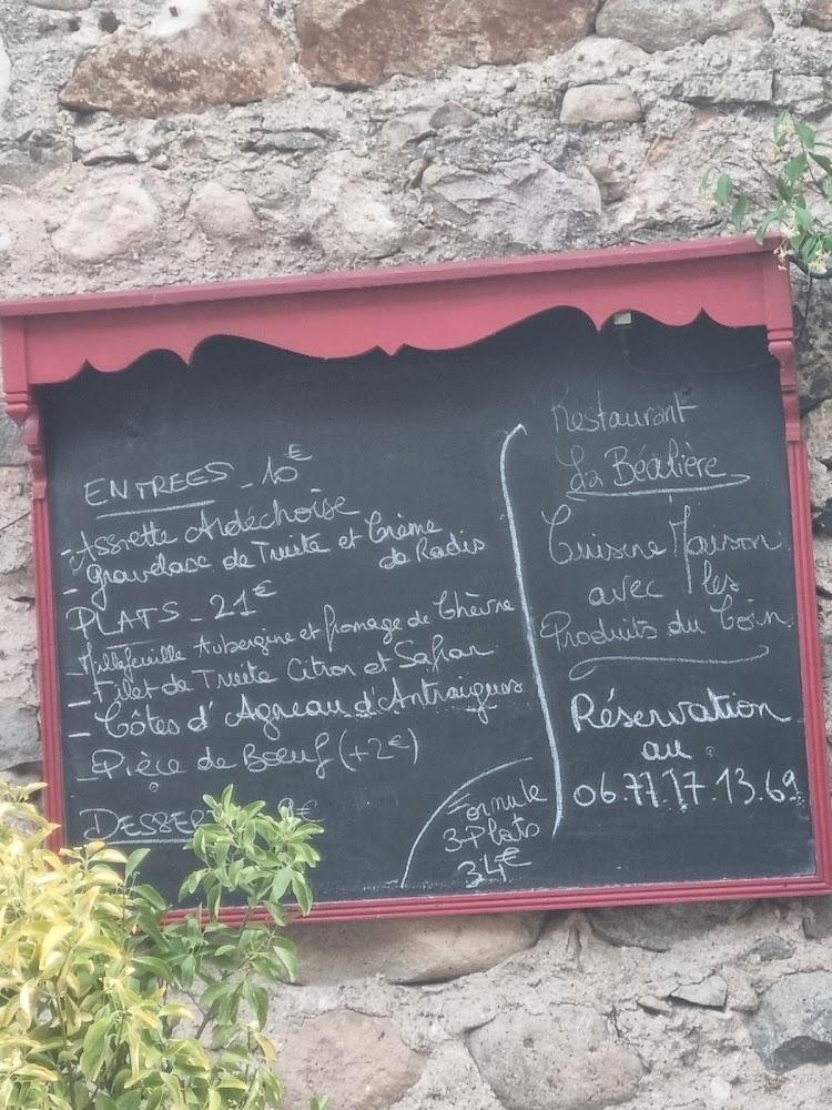Restaurant La Béalière - Menu Image 3